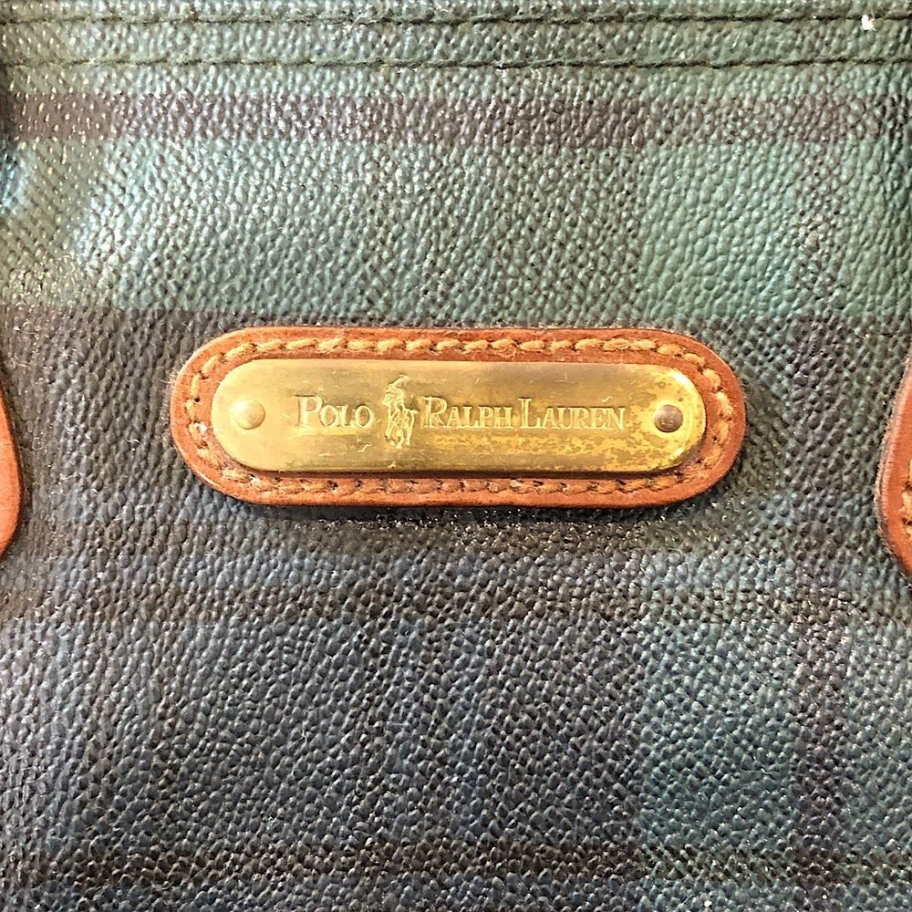 RALPH LAUREN Black Watch Plaid Boston Weekend Travel Duffle Doctor Bag Speedy 30 - Picture 3 of 17